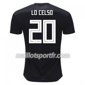 Maillot de Foot Argentine Lo Celso 20 Exterieur Coupe du monde 2018